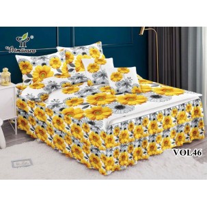 Lenjerie Bumbac Finet cu Volanase Cod VOL46