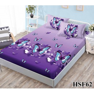 Husa de pat cu elastic + 2 fete perna cod HSF62