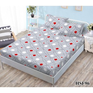 Husa de pat cu elastic + 2 fete perna cod HSF96